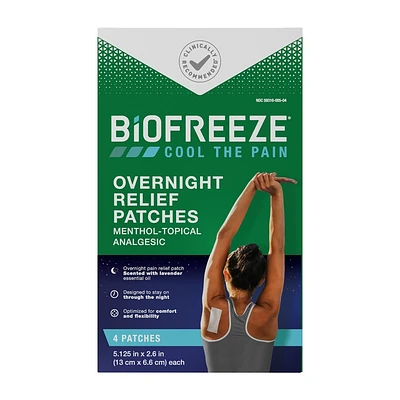 Biofreeze Overnight Joint and Muscle Pain Relief Patches - 4ct