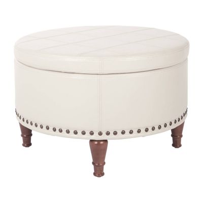 Alloway Storage Ottoman - OSP Home Furnishings: - Modern, Leather