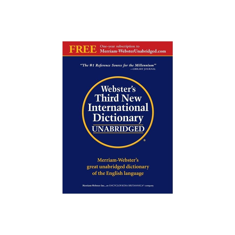 TARGET Websters Third New International Dictionary - 3rd Edition by Merriam- Webster & Philip Babcock Gove (Mixed Media Product)