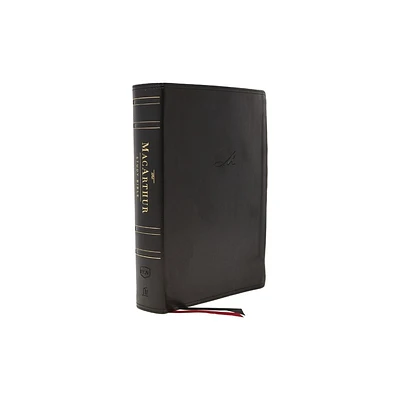 Nkjv, MacArthur Study Bible, 2nd Edition, Leathersoft, Black, Comfort Print - by Thomas Nelson (Leather Bound)