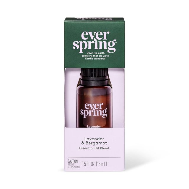 Lavender & Bergamot Essential Oil Blend - 0.5 fl oz - Everspring