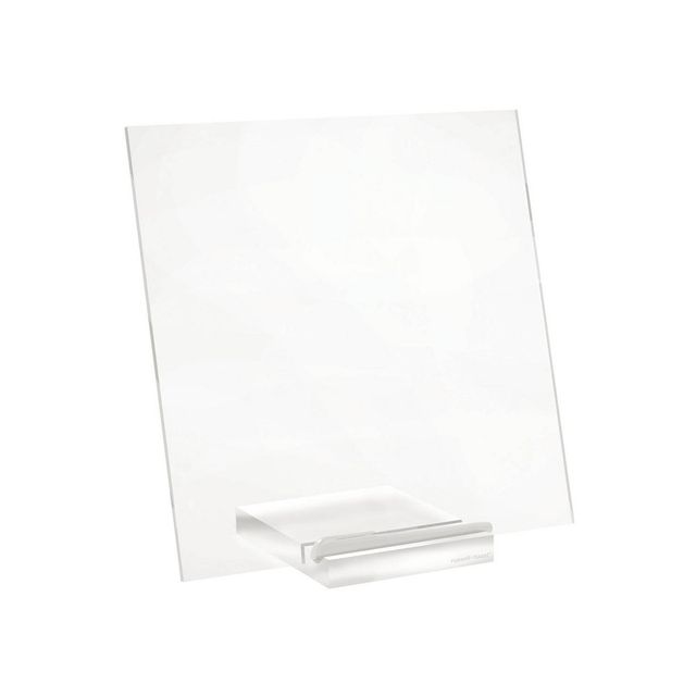 RUSSELL + HAZEL Acrylic Memo Tablet: Clear Desk Organizer & Accessories, Office Supplies, 11.5 H x 12 W x 6 D