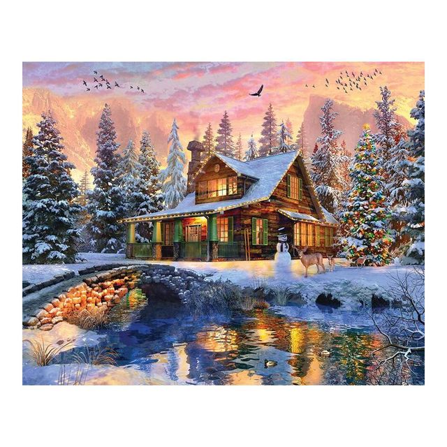 Springbok Rocky Mountain Christmas Jigsaw Puzzle - 1000pc