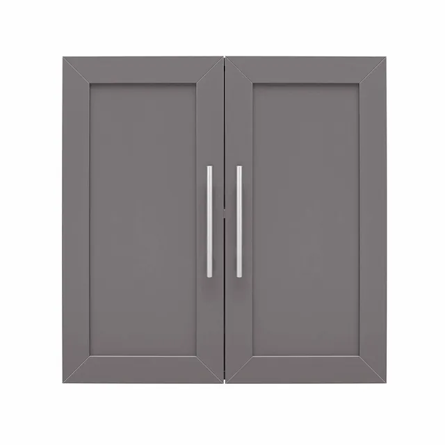 Room & Joy Camberly 3 Door Wall Cabinet with Hanging Rod Graphite Gray