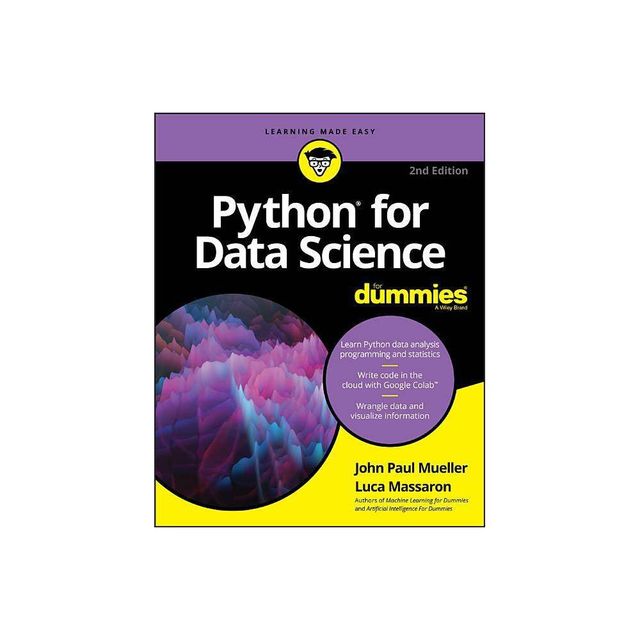 Python for Data Science for Dummies - 2nd Edition by John Paul Mueller & Luca Massaron (Paperback)