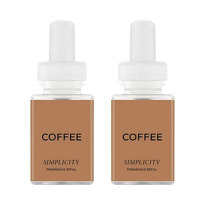 Simplicity by Pura Coffee 2pk Smart Vial Fragrance Refills: Safe, Ethically Sourced