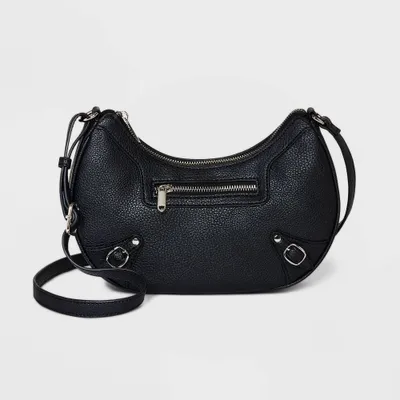 Denim Crescent Shoulder Handbag - Wild Fable™ Blue : Target