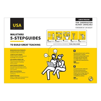 Walkthru 5-Step Guides to Build Great Teaching (USA Edition) - by Tom Sherrington (Paperback)