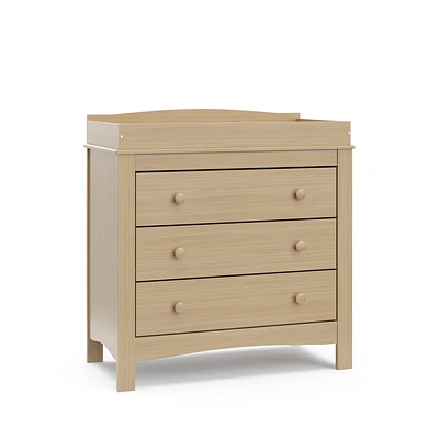 Graco Noah 3 Drawer Dresser with Changing Table Topper and Interlocking Drawers