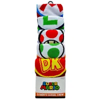 Super Mario 5pk Crew Sock Bundle