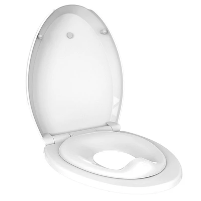 JOOL BABY Quick Flip Toilet Seat with Built-In Potty Training Seat