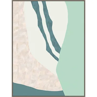 Amanti Art 32x42 Amble by Sakshi Modi Framed Wall Print: Modern Lithograph, Abstract Canvas Art