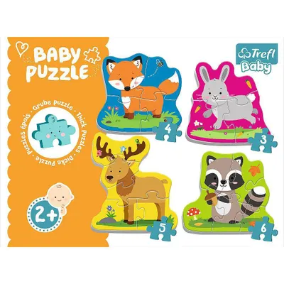 Trefl Forest Animals Kids Jigsaw Puzzle - 8pc