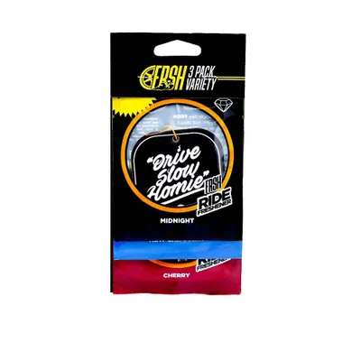 Ride FRSH 3pk Variety Fresheners Black Midnight/New Car/Cherry