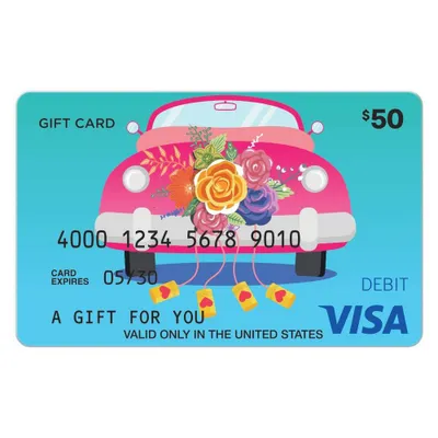 Visa Wedding eGift Card - $50 + $5 Fee