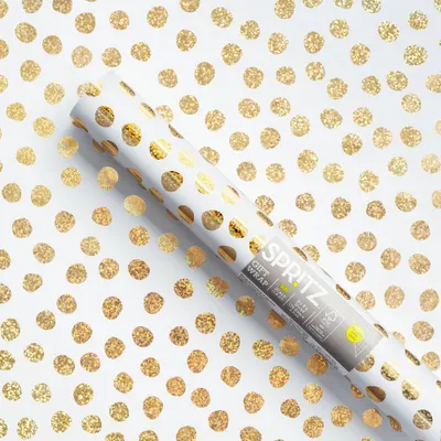 Gold Dots Wrapping Paper - Spritz