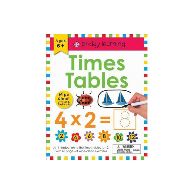 Wipe Clean Workbook: Times Tables (Enclosed Spiral Binding) - (Wipe Clean Learning Books) by Roger Priddy (Spiral Bound)