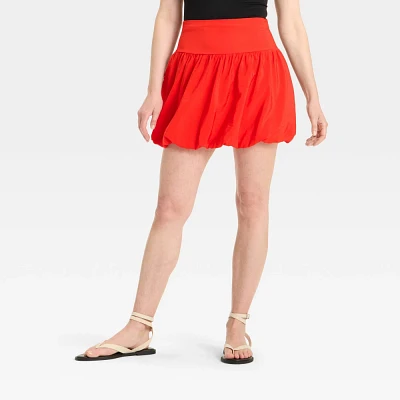 Women Mini Bubble Skirt