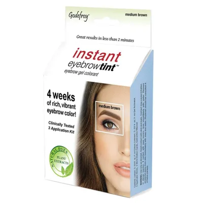 Godefroy Instant Eyebrow Tint Application Kit - Medium  - 3ct