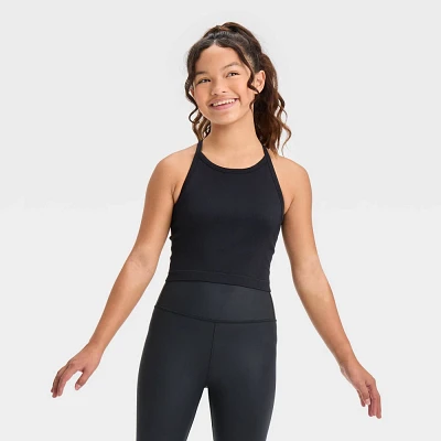 Girls Seamless Cropped Tank Top