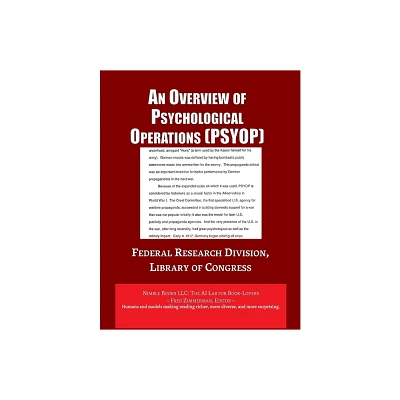 Analysis of Psychological Operations (PSYOP) - by Library of Congress (Paperback)