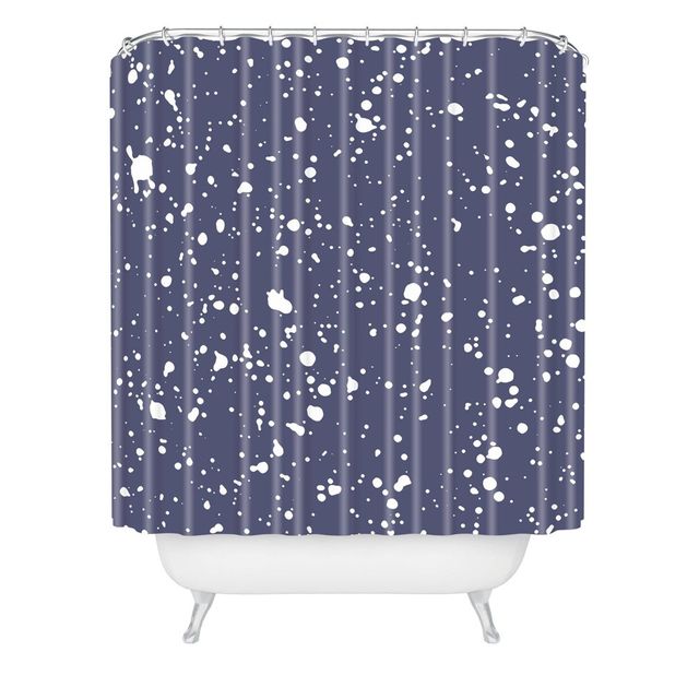 Emanuela Carratoni Stardust Shower Curtain Blue - Deny Designs