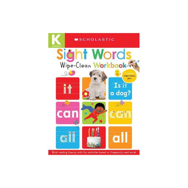 Wipe-Clean Workbooks: Sight Words (Scholastic Early Learners) - (Hardcover)