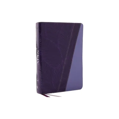 NKJV Study Bible, Leathersoft, Purple, Full-Color, Comfort Print - by Thomas Nelson (Leather Bound)