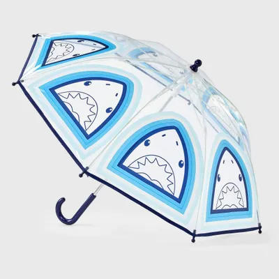 Boys Shark Printed Stick Umbrella - Cat & Jack Clear