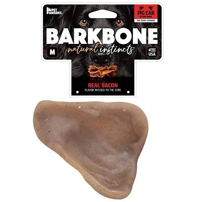 BarkBone Pig Ear Nylon Dog Bone Toy - M