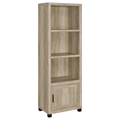 Coaster Sachin Transitional 3 Shelf Wood Media Tower with Cabinet