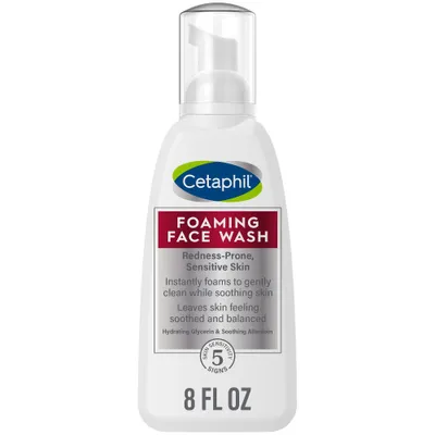 Cetaphil Foaming Face Wash for Redness Prone Skin - 8 fl oz