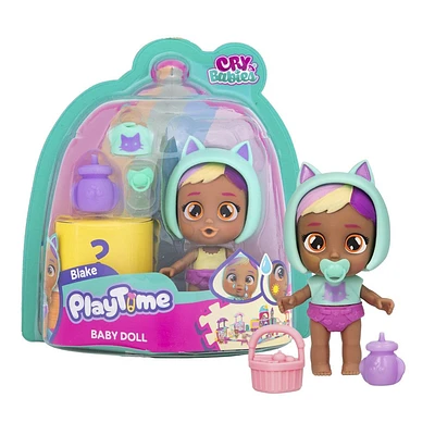 Cry Babies PlayTime Day Care Blake Baby Figures - 5+ Surprises, Accessories, Great Gift for Kids Ages 4+