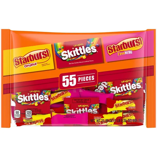 Starburst, Snickers, Skittles, & M&m's Halloween Variety Pack Fun Size -  68.69oz/150ct : Target