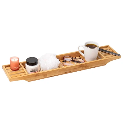 Bamboo Bathroom Organizer Brown - Mind Reader