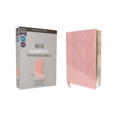 Niv, Reference Bible, Compact, Leathersoft, Pink, Red Letter, Comfort Print - by Zondervan (Leather Bound)