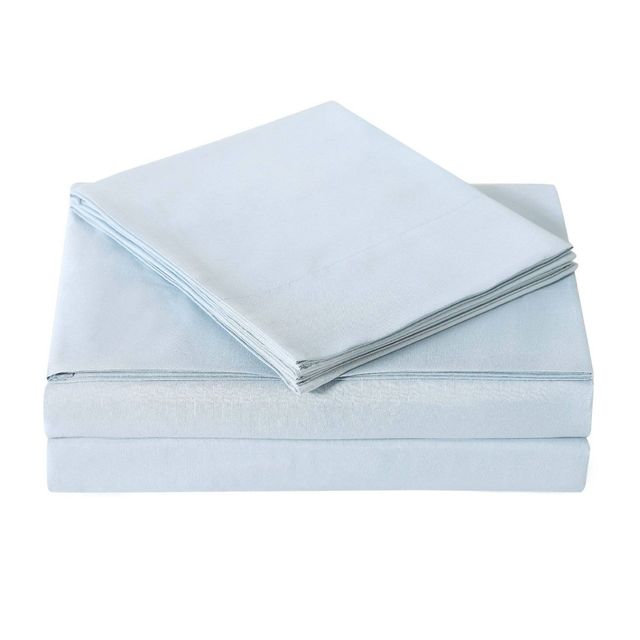 Twin XL Everyday Microfiber Sheet Set Light Blue - Truly Soft