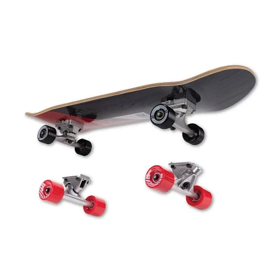 Swichboard 2-in-1 Trick and Cruiser 31 Deck Complete Skateboard Set - Red