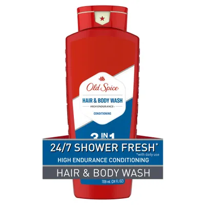 Old Spice High Endurance 3 in 1 Hair Body Wash - 24 fl oz