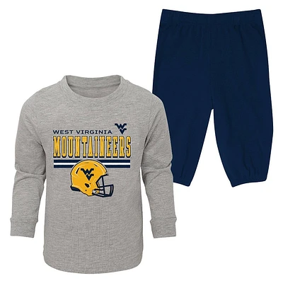 NCAA West Virginia Mountaineers Toddler Boys 2pc Long Sleeve T-Shirt & Pants Set