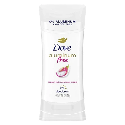 Dove Beauty Aluminum Free Deodorant Stick - Dragon Fruit and Coconut Cream - 2.6oz