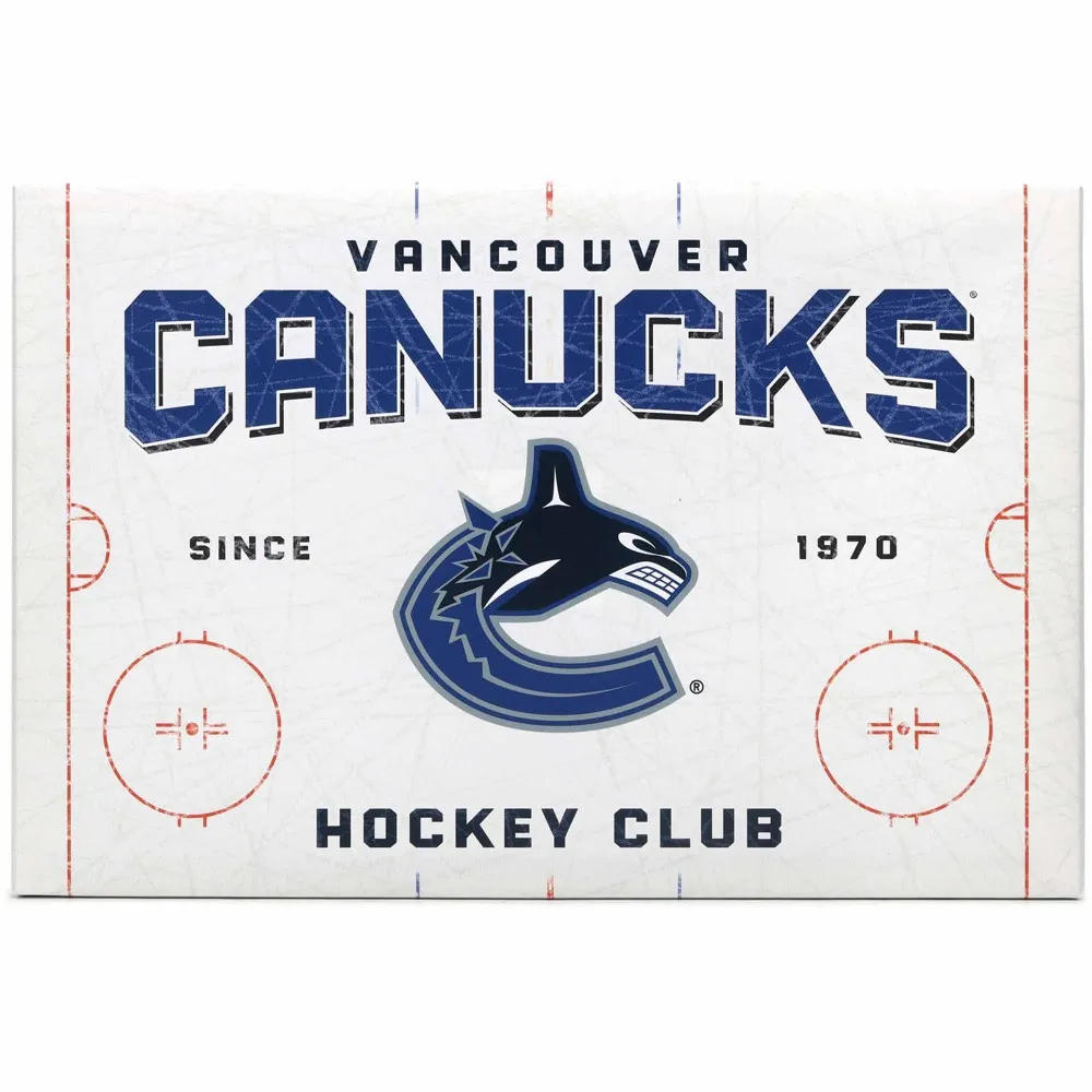 NHL Vancouver Canucks Rink Canvas