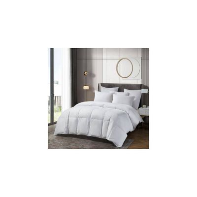 Beautyrest All Seasons Sateen Cotton European Down Comforter Twin: 300 Thread Count, Woven Duvet Insert