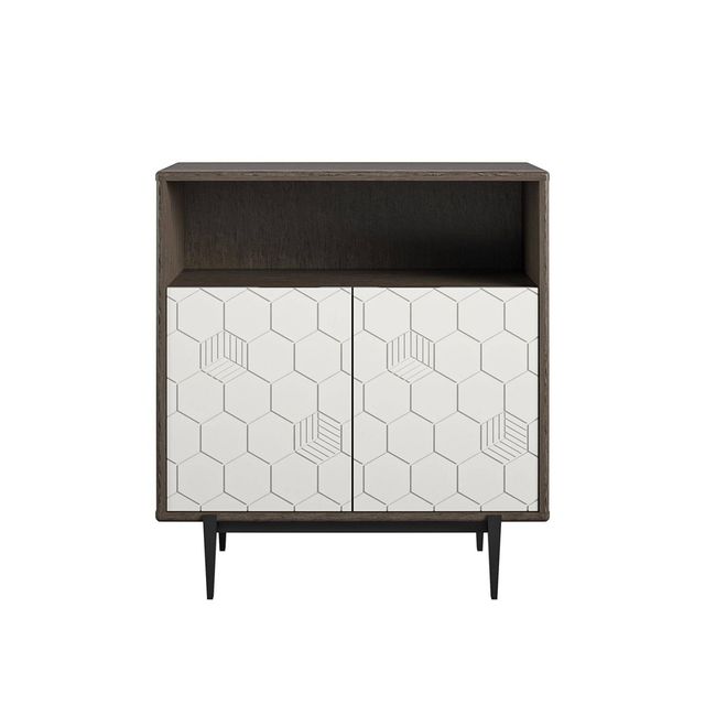 Olivia Storage Cabinet Gray Oak - Cosmoliving By Cosmopolitan