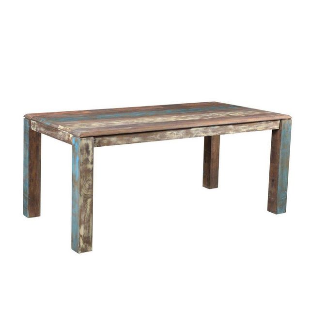 Timbergirl  Old Reclaimed Wood Dining Table Brown: Seats Eight, Non-Extension, Rectangular Shape