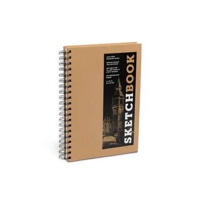 Sketchbook (Basic Medium Spiral Kraft) - (Union Square & Co. Sketchbooks) by Union Square & Co (Hardcover)