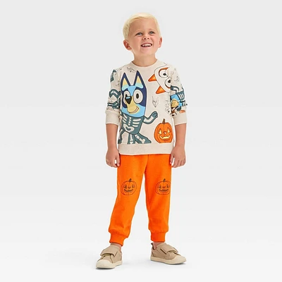 Toddler Boys Bluey and Bingo Halloween Top and Bottom Set