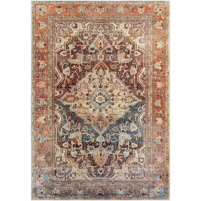 Livabliss 810x12 Amelie Traditional Machine Washable Rug Gray