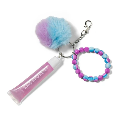 Beaded Wristlet and Pompom Lip Balm Set - Berries & Cream - 3pc - More Than Magic