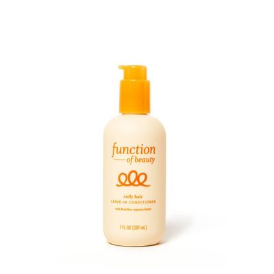 Function of Beauty Coily Hair Leave-In Conditioner Base with Brazilian Cupuacu Butter - 7 fl oz